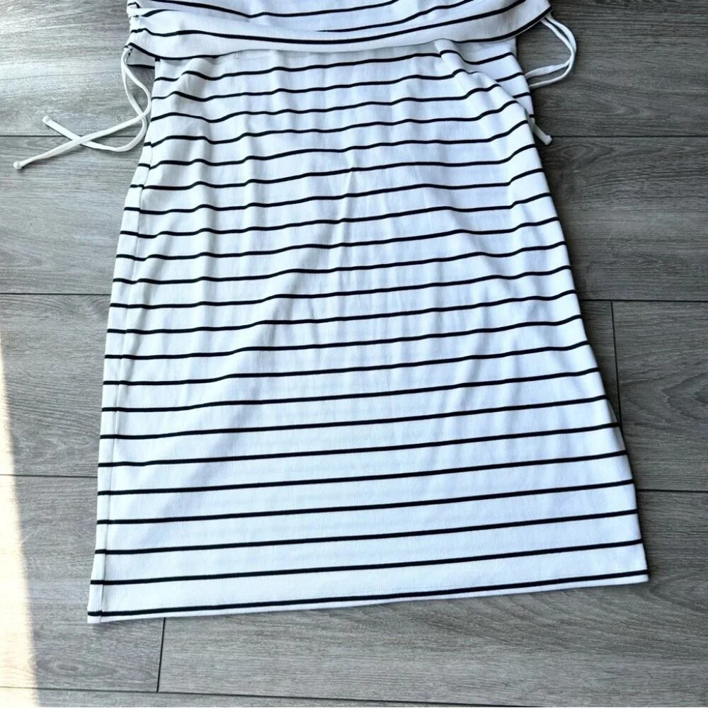 NWT Old Navy Maternity Striped Sleeveless Rib-Knit Nursing Dress - Picture 10 of 16